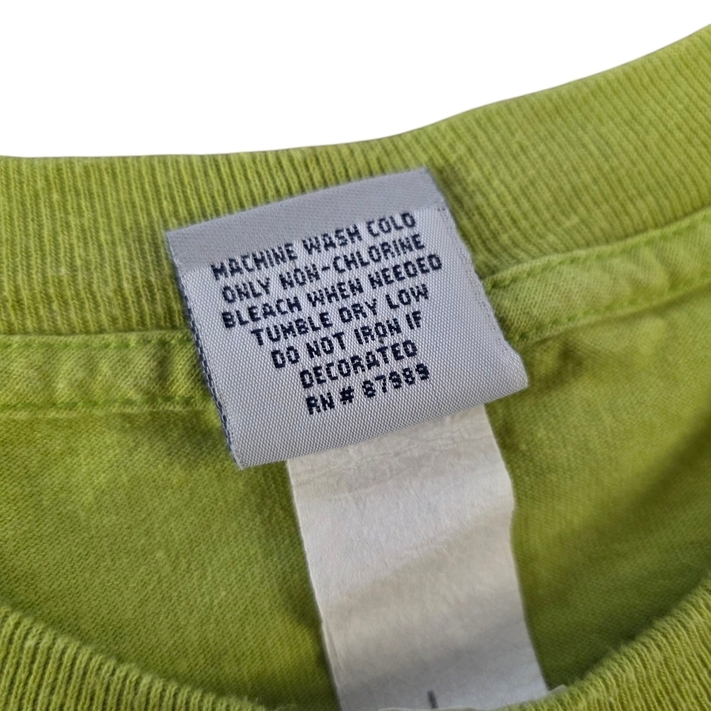 Vintage OP International Boarding Company Green T-Shirt Men’s Size L Surf Skate - Picture 6 of 7